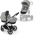 Produktbild: Cybex EOS Lux Kinderwagen (2-in-1 Kinderwagen), Cybex Kinderwagen Gestell:Silver, Farbe:Stone Grey - Grau