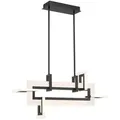 Produktbild: Elstead Lighting Led-Hängeleuchte Eurofase, Schwarz, Metall, Kunststoff, 47.5 cm, höhenverstellbar, Lampen & Leuchten, Innenbeleuchtung, Leuchten nach Räumen, Esstischlampen