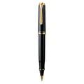 Produktbild: Pelikan Souverän R800 Tintenroller schwarz/gold 0,5 mm, Schreibfarbe: schwarz, 1 St.