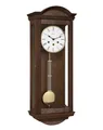 Produktbild: Hermle Pendelwanduhr in Wurzelholzoptik 71001-030341, 4/4 Westminster, Braun, 66cm x 25cm x 14cm