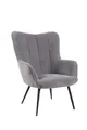 Produktbild: byLIVING Sessel Uta (Bezug: Samt, Webstoff, Cord, Grob-Cord, Bouclè / Farbe: dunkelgrün, sandfarben, grau, dunkelgrau, schwarz, off white), passender Hocker separat erhältlich