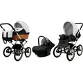 Produktbild: Babylux® Classic Exclusive | 3in1 Kinderwagen Set | Black Dots | Kombikinderwagen | Kinderwagens