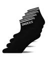Produktbild: Snocks Retro Sneaker Socken (4 Paar) aus Bio Baumwolle - Knöchelsocken mit Streifen - Ankle Socks Herren & Damen - 39-42