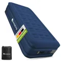 Produktbild: Juskys Luftmatratze Sapri M in Blau - 1 Personen Luftbett selbstaufblasend - aufblasbare Matratze als Gästebett oder Camping - integrierter Pumpe