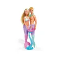 Produktbild: Simba 105733524 - Steffi Love Mermaid Family, Puppe als Schwangere Meerjungfrau mit Kevin als Meerjungmann, mit Babybett, 29cm Ankleidepuppen, Spielpuppen, für Kinder ab 3 Jahren