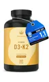 Produktbild: Vitamin D3 K2 Testsieger hochdosiert - 2500 IE Vitamin D3 - 365 Tabletten (1 Jahr) - TRUE NATURE®