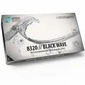 Produktbild: Nitras 8320 BLACK WAVE unsterile, medizinische, lebensmittelgeeignete Nitril-Einmalhandschuhe Farbe schwarz, puderfrei & latexfrei 100 Stück im Spenderkarton Größe L