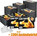 Produktbild: Grill Kamin Kohle Ofen Anzünder Anzündwürfel Kaminanzünder Kohleanzünder Würfel BBQ Grillanzünder Ofenanzünder Kohlenanzünder Anzündwolle Auswahl Flameup, Anzahl Packungen:48 Kartons = 2304 Würfel ((0.03/Würfel))