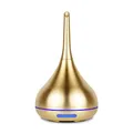 Produktbild: Aerosoul® Drop Aroma Diffuser für Ätherische Öle 100 ml Duftöl Diffuser, Edles Design, Abschaltautomatik, 6h Nebel, 7 LED Licht Aromatherapie Diffuser, Kunststoff Gold-Optik