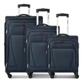Produktbild: Wenger Beaumont 4-Rollen Kofferset 3 tlg. mit Dehnfalte #WGR-654206 (navy)