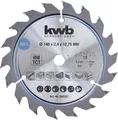 Produktbild: kwb Kreissägeblatt 140 x 12,75 mm, schneller Schnitt, Sägeblatt geeignet für Wei