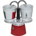 Produktbild: BIALETTI Kaffeekanne Set Mini Italia Espressokanne grün|rot|weiß