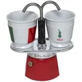 Produktbild: BIALETTI Kochbesteck-Set Mini Italia 2 Espressotassen-Set rot