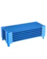 Produktbild: VEVOR Stapelbares Kinderbett Schlafbett Blau 6-tlg. 130x57x15cm Kinder-Liege