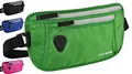 Produktbild: SAO ROQUE ® Bauchtasche Damen Herren (S) Reisepasshülle Gürteltasche Reise Gadgets mit RFID Blocker, Hüfttasche stylisch, Geldgürtel flach (Grün)