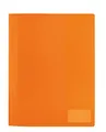 Produktbild: HERMA 19489 Schnellhefter A4 Transluzent Orange, Sichthefter aus Kunststoff mit Beschriftungsetikett, Einstecktasche & Metallheftzunge, stabiler Plastik Schnellhefter für Schule & Büro