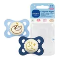 Produktbild: MAM Original Night Schnuller 0-6 Monate leuchtend Silikon 2er-Set Fuchs/Mond