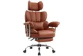 Produktbild: Intimate WM Heart Chefsessel Ergonomischer Bürostuhl, Höhenverstellbar Schreibtischstuhl (Gaming Stuhl mit dickem Kissen), PU-Leder Drehstuhl mit Kopfstützte und Fußstütze