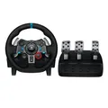 Produktbild: Logitech G29 Driving Force Gaming Rennlenkrad, Zweimotorig Force Feedback, 900° Lenkbereich, Leder-Lenkrad, Verstellbare Edelstahl Bodenpedale - Konsole für PS4/PS3/PC/Mac - Schwarz