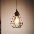 Produktbild: Pendellampe EGLO Tarbes Pendelleuchte im Retro Look Ø 17,5 cm Schwarz