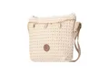 Produktbild: VewoTex Clutch XS Damen Bast Tasche » kleine Umhängetasche ca. 18 x 15 cm (Einzelne Tasche, Kein Set), sommerliche Clutch » Handtasche mit kleinen Muscheln