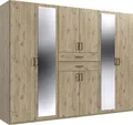 Produktbild: Kleiderschrank  8-trg. Inkl. 2 Spiegel ca.270x208x58 cm Viking-Oak Schrank