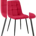 Produktbild: CLP Esszimmerstuhl Antibes Samt rot
