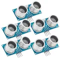 Produktbild: AZDelivery 5 x Ultraschall Modul Kompatibel mit HC-SR04 Entfernungsmesser Sensor kompatibel mit Arduino und Raspberry Pi inklusive E-Book!