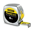 Produktbild: Stanley Bandmaß Powerlock 0-33-195 (5m, 25mm breit, robustes Kunststoffgehäuse, mit metrischer Skalierung, dreifache Vernietung, mit Gürtelclip, Feststeller & automatischer Rücklauf)