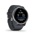 Produktbild: Garmin Venu 2 – GPS-Fitness-Smartwatch mit ultrascharfem 1,3“ AMOLED-Touchdisplay, umfassenden Fitness, über 25 vorinstallierte Sportarten, Music Pay