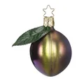 Produktbild: INGE-GLAS® Christbaumschmuck Pflaume 7cm Glasschmuck (1-tlg), mundgeblasen, handbemalt