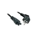 Produktbild: Lindy - Stromkabel - CEE 7/7 (SCHUKO) (M) - IEC 320 EN 60320 C5 (W) - 2,0m - geformt - Schwarz (30405)