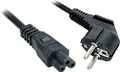 Produktbild: LINDY Strom Anschlusskabel [1x Schutzkontakt-Stecker - 1x Kleeblatt-Buchse C5] 2.00m Schwarz