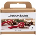 Produktbild: Bastelset Weihnachtskugeln Makramee