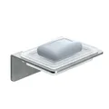 Produktbild: 5x Weissenstein Seifenschale Schale Glashalterung Wandmontage Silber - Wie Neu