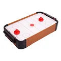 Produktbild: Mini Air Hockey HWC-J10, Tischspiel Lufthockey inklusive Zubehör, Holz 56x30x10cm