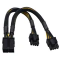 Produktbild: PCIe Splitter 8 Pol 23 cm Y Kabel