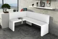Produktbild: Eckbank Bank Küchenbank 168 x 128 cm  -ROBIN R -Kunstleder Weiss