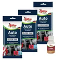 Produktbild: poliboy 2502001, 3er Auto Putztücher + Leder Probe Reinigungstuch (zum Reinigen von Auto Innenflächen - Made in Germany)