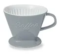 Produktbild: Creano Porzellan Kaffeefilter XXL (Steingrau) für Filtertüten Gr. 4 und 6, ca. 800gr Gewicht für extrem sicheren Stand, Achtung schwer, in 6 Farben erhältlich