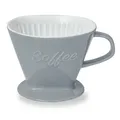 Produktbild: Creano Porzellan Kaffeefilter (Steingrau), Filter Größe 4
