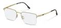 Produktbild: Rodenstock Quadratisch Titan Brillen in Gold, Olive für Herren, Brille mit Sehstärke, optional mit Sonnenbrillen tönung oder Blaulichtfilter (Modell R7152)
