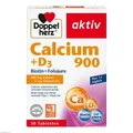 Produktbild: 2x DOPPELHERZ Calcium 900+D3 Tabletten 30 ST