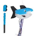 Produktbild: Relaxdays Pinata Set Hai mit Stab und Maske (1 Stück) (4052025516178)