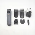 Produktbild: Braun Barttrimmer Series 5, +5 Zubehörteile, ultrascharfe Klinge, 120 Min Akkulaufzeit, 40 Längeneinstellungen, Wasserdicht, Präzisionsrad & Feststelltaste, BT5525, Grau