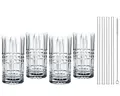 Produktbild: NACHTMANN 103144 TASTES GOOD Longdrinkgläser Gläser 4er Set und Glastrinkhalme
