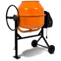 Produktbild: EBERTH Betonmischer 180L (650W, 230V, Gusseisen-Trommel & Zahnkranz, Handrad, Transporträder, Fußplatte)