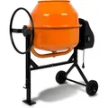 Produktbild: EBERTH Betonmischer Mörtelmischer 180 Liter Trommelvolumen (650 Watt starker Motor, 230 Volt, Gestell, Trommel und Zahnkranz aus Gusseisen,