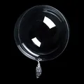 Produktbild: 30 Stück Bobo Luftballons Transparente, 24 Zoll Blase Jumbo Bobo Luftballons Geburtstag Kristall Blase Klar Ballons Befüllbar mit Konfetti, Helium für Weihnachten, Hochzeit, Geburtstag Dekorationen