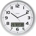 Produktbild: Hama DCF-Funkwanduhr Moorea mit Datums- und Temperaturanzeige O 30 cm (00185878)